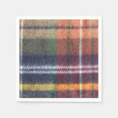 Serviette En Papier Élégant Papier Tartan Napkin (Devant)