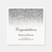 Serviette En Papier Élégant parti de retraite de Parties scintillant (Devant)