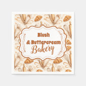 Serviette En Papier Elegant Pastel Bakery Branding (Devant)