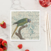 Serviette En Papier Élégant perroquet (En situation)