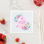 Serviette En Papier Elégant Personnalisé Joyeux Pâques | Serviette en  (En situation)