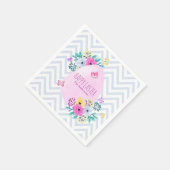 Serviette En Papier Elégant Personnalisé Joyeux Pâques | Serviette en  (Coin)