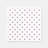 Serviette En Papier élégant pois violet (Devant)