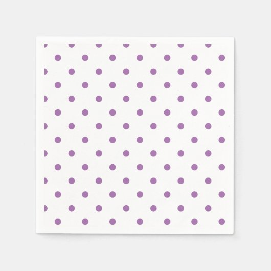 Serviette En Papier élégant pois violet (Devant)
