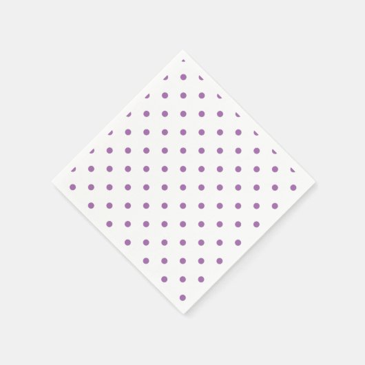 Serviette En Papier élégant pois violet (Coin)