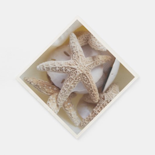 Serviette En Papier Élégant poisson d'eau et dollars de sable (Coin)