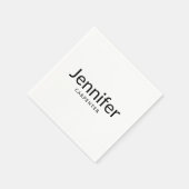 Serviette En Papier Élégant professionnel minimaliste moderne ajouter (Coin)