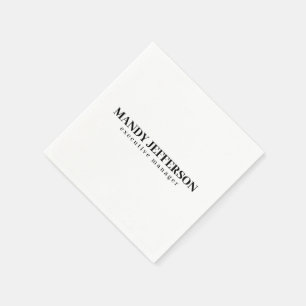 Serviette En Papier Élégant professionnel minimaliste moderne ajouter
