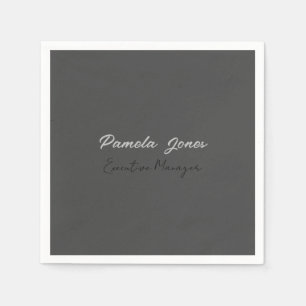 Serviette En Papier Élégant professionnel minimaliste moderne ajouter