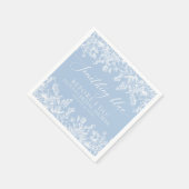 Serviette En Papier Élégant quelque chose de bleu avant de faire Fête (Coin)