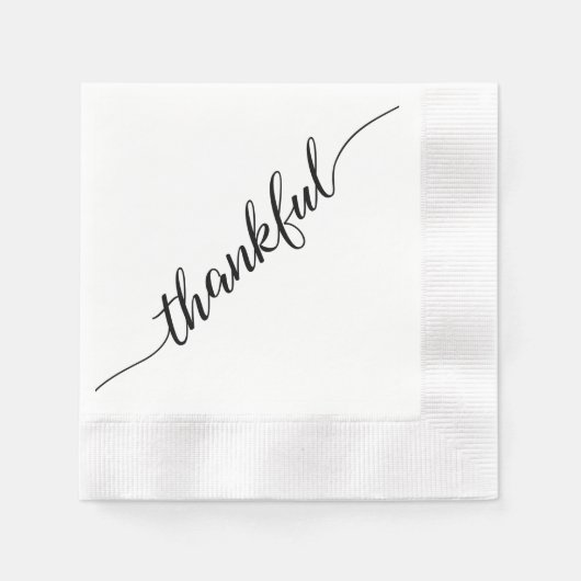 Serviette En Papier Elégant Réflexion | Calligraphie de script de Than (Devant)