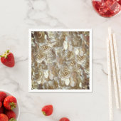 Serviette En Papier Élégant Rose floral Motif pétal (En situation)