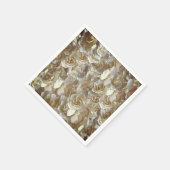 Serviette En Papier Élégant Rose floral Motif pétal (Coin)