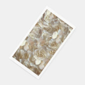 Serviette En Papier Élégant Rose floral Motif pétal (Coin)