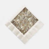 Serviette En Papier Élégant Rose floral Motif pétal (Coin)