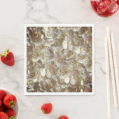 Serviette En Papier Élégant Rose floral Motif pétal (En situation)