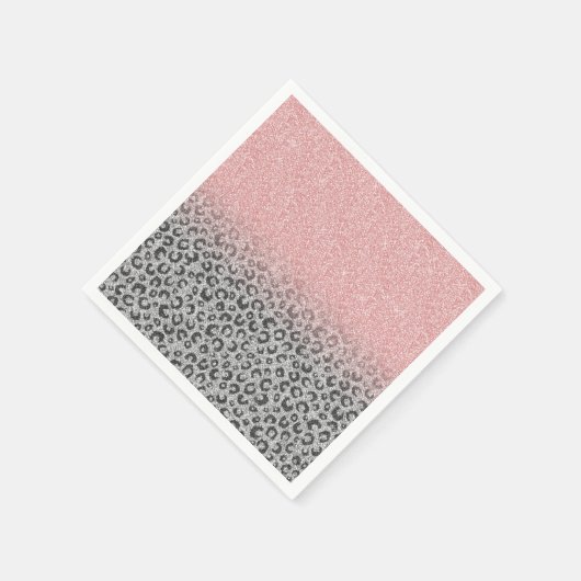 Serviette En Papier Élégant Rose Gold Parties scintillant Empreinte de (Coin)