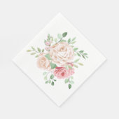 Serviette En Papier Élégant rose rose rose rose rose (Coin)