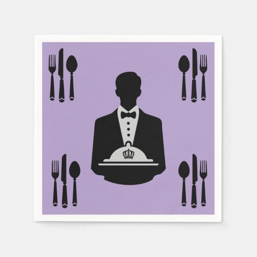 Serviette En Papier Elégant Royal Theme Luxe (Devant)