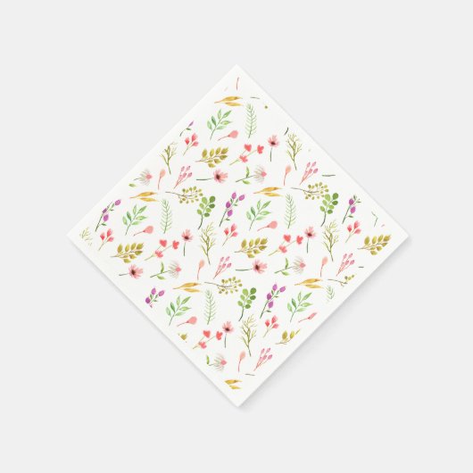 Serviette En Papier Elegant Rustic Floral Garden Baby Shower (Coin)