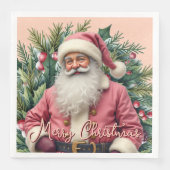 Serviette En Papier Elegant Santa Claus (Devant)