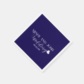 Serviette En Papier Elegant Script floating heart (Coin)