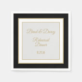 Serviette En Papier Élégant ! Serviettes de dîner sur mesure (Devant)