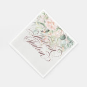 Serviette En Papier Elégant Shabbat Shalom Aquarelle Shabbos Repas (Coin)