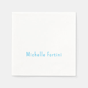 Serviette En Papier Élégant Simple Minimaliste