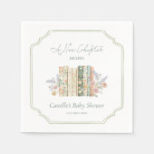 Serviette En Papier Elegant Storybook Baby Shower (Devant)