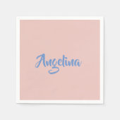 Serviette En Papier Élégant stylé tendance unique écriture manuscrite  (Devant)