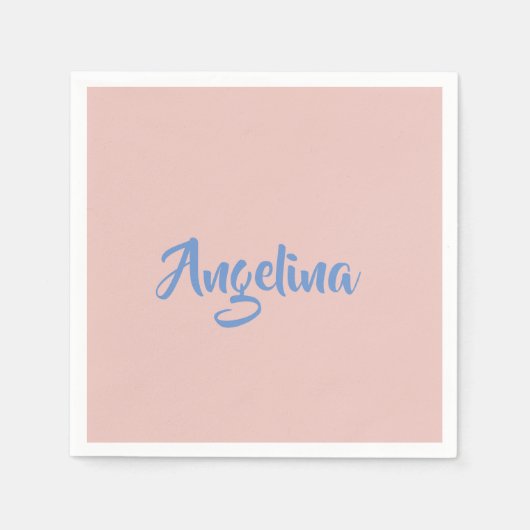 Serviette En Papier Élégant stylé tendance unique écriture manuscrite  (Devant)