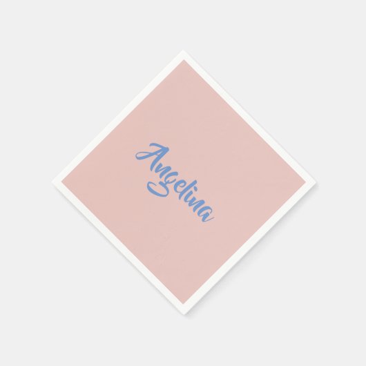 Serviette En Papier Élégant stylé tendance unique écriture manuscrite  (Coin)