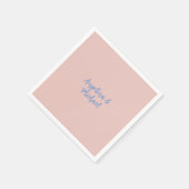 Serviette En Papier Élégant stylish tendance Unique Noms Calligraphie (Coin)