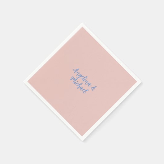 Serviette En Papier Élégant stylish tendance Unique Noms Calligraphie (Coin)