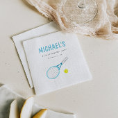 Serviette En Papier Élégant Tennis Papier Anniversaire Napkin