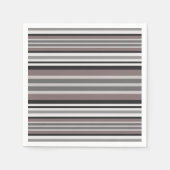 Serviette En Papier Elégant Tons Terre Brown Savannah Stripes Motif (Devant)