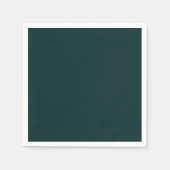 Serviette En Papier élégant vert foncé (Devant)