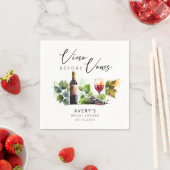 Serviette En Papier Élégant Vin avant Vows Fête des mariées (En situation)