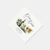 Serviette En Papier Élégant Vin avant Vows Fête des mariées (Coin)