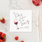 Serviette En Papier Élégant Vino avant Vows Fête des mariées (En situation)