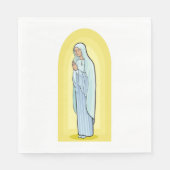 Serviette En Papier Elegant Virgin Mary Catholic Religious (Devant)