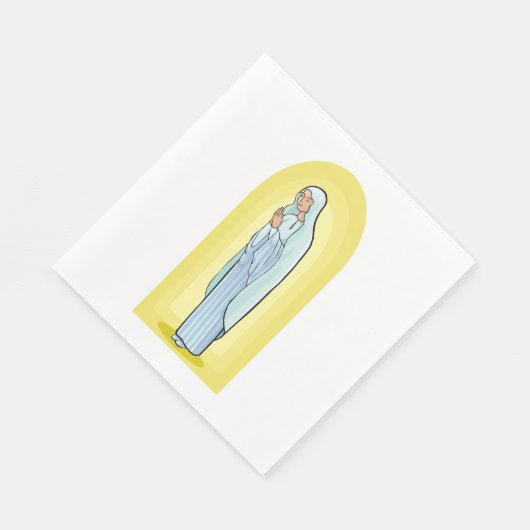 Serviette En Papier Elegant Virgin Mary Catholic Religious (Coin)