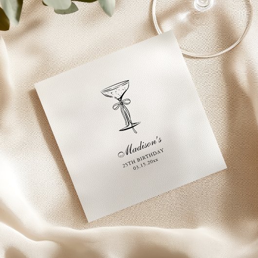 Serviette En Papier Elegant White Champagne Party 