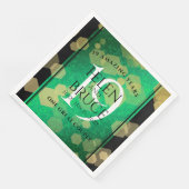 Serviette En Papier Élégante 19e anniversaire du Mariage de Jade (Coin)