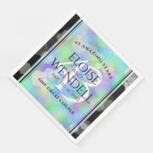 Serviette En Papier Élégante 43ème anniversaire du Mariage Opal (Coin)