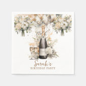 Serviette En Papier Élégante 70e fête d'anniversaire surprise (Devant)