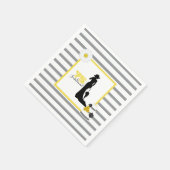 Serviette En Papier Elégante 75 & SENSATIONNELLE 75e fête d'anniversai (Coin)