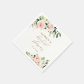 Serviette En Papier Elégante aquarelle couleur bleu Fête des mariées f (Coin)