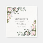 Serviette En Papier Elégante aquarelle Eucalyptus papier Mariage Napki (Devant)